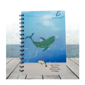 Libreta cuaderno de raya tamaño a5 con portada náutica y espiral metá…