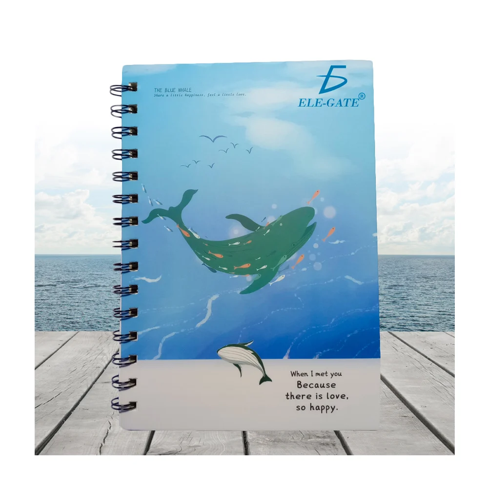 Libreta cuaderno de raya tamaño a5 con portada náutica y espiral metá…