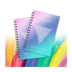 Libreta cuaderno estilo coquete con 80 hojas y espiral metálica / off…