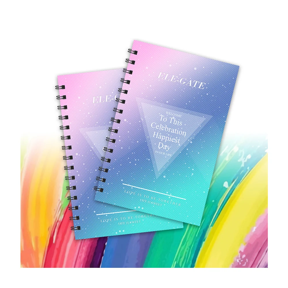 Libreta cuaderno estilo coquete con 80 hojas y espiral metálica / off…