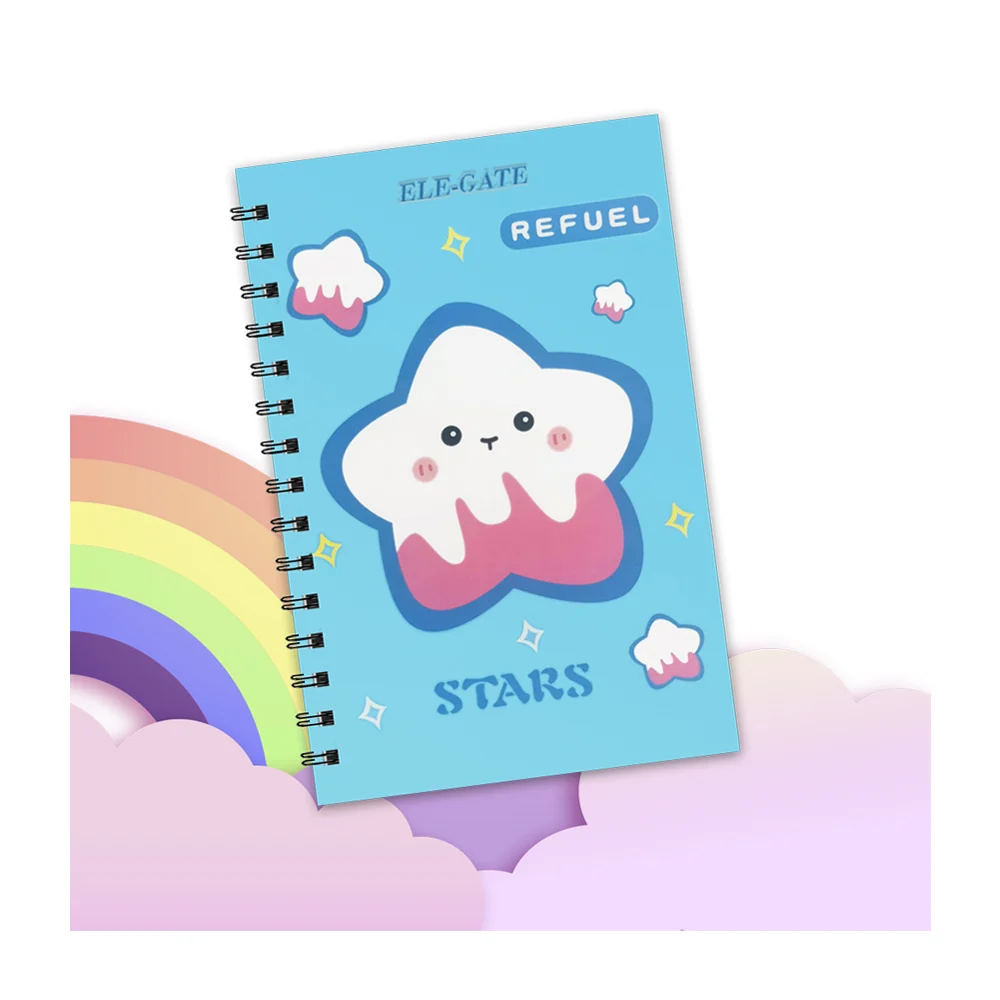 Libreta cuaderno de raya con 80 hojas + espiral metálico y diseño de …