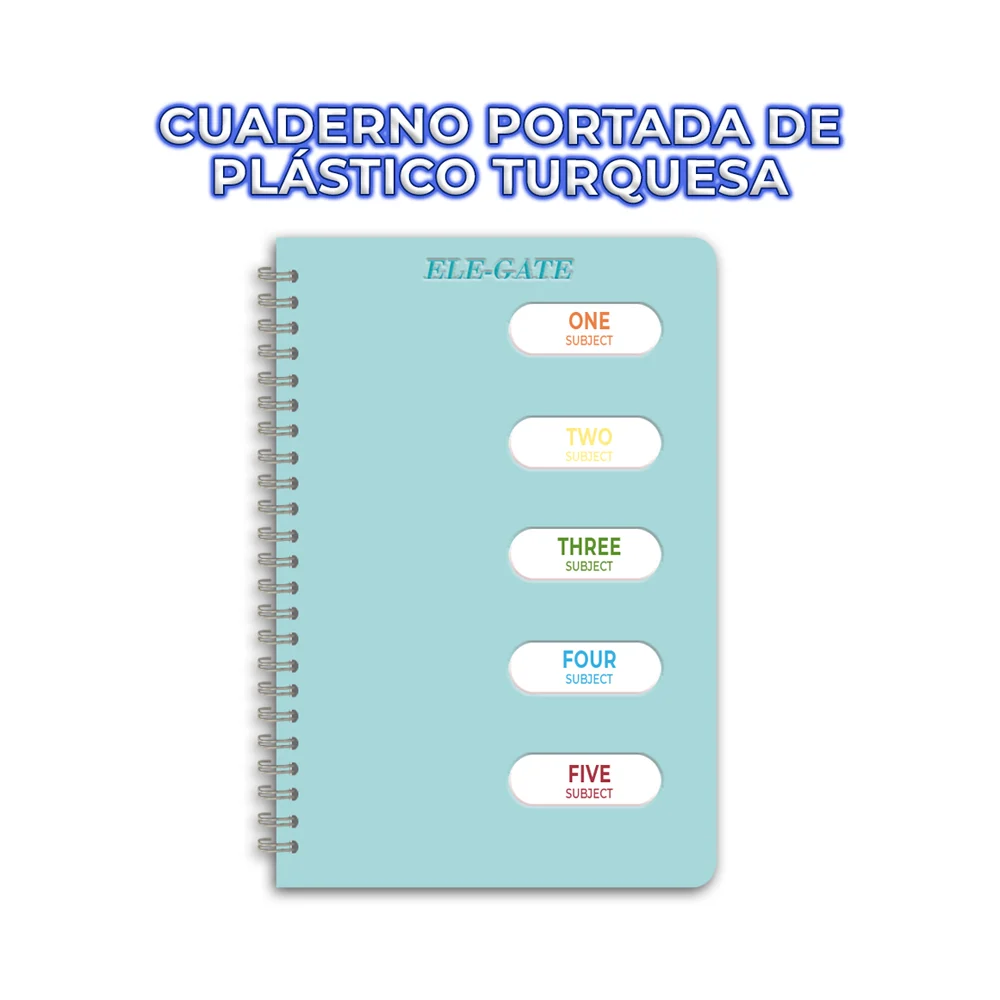 Libreta cuaderno de raya tamaño a5 coreano con portada de plástico tu…