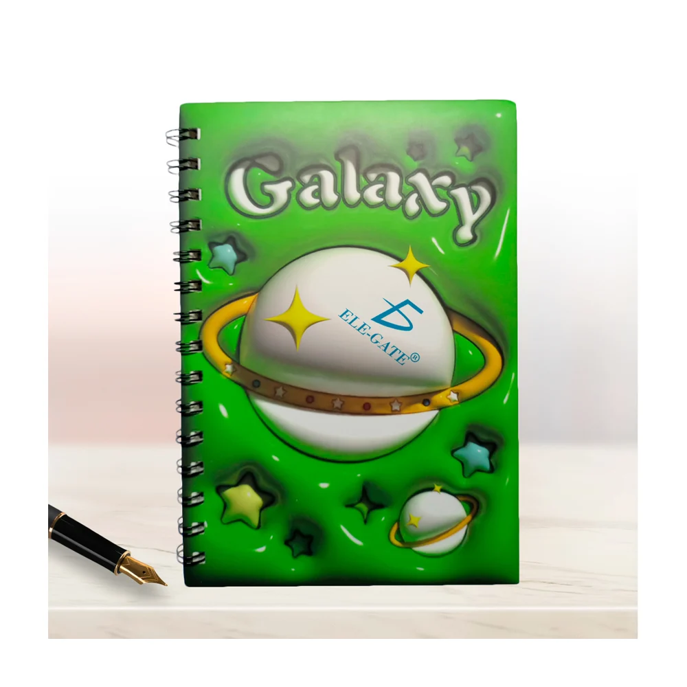 Libreta cuaderno con 80 hojas de rayas + estilo espacial y espiral me…