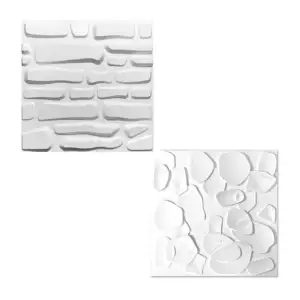 1pza Panel con efecto 3d para la pared, 50x50cm, variedad de modelos …