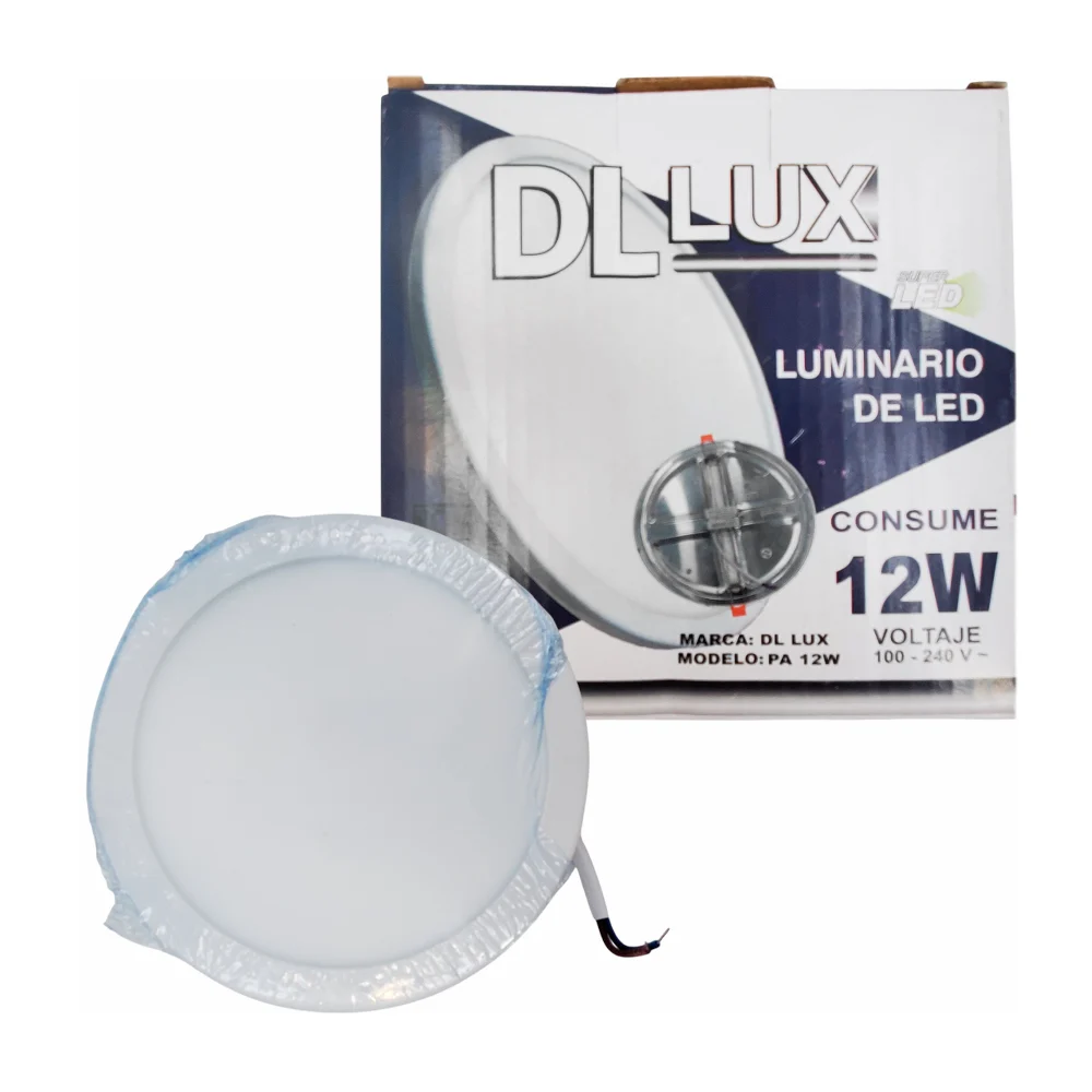 Lámpara led tipo plafón redondo dl lux de luz blanca con 840 lúmenes …