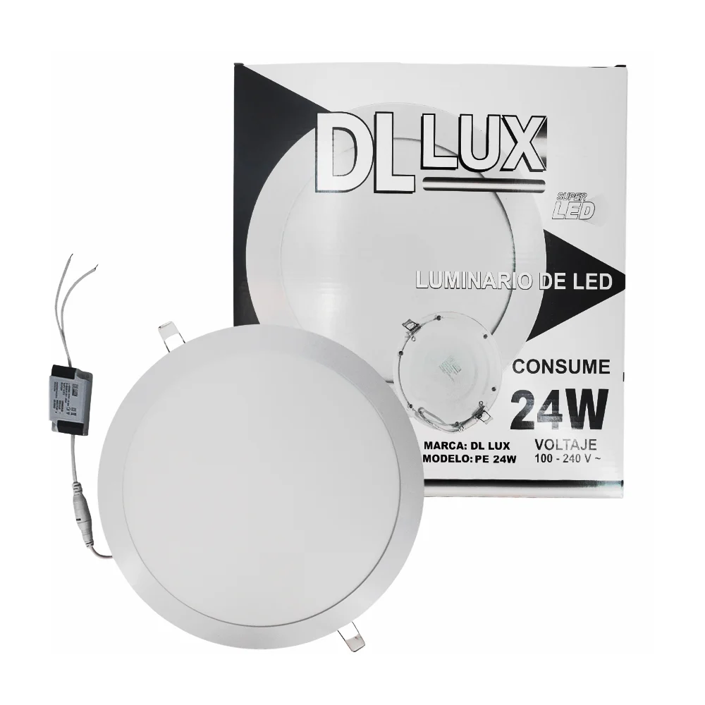 Lámpara led tipo plafón redondo dl lux de luz blanca con 1680 lúmenes…