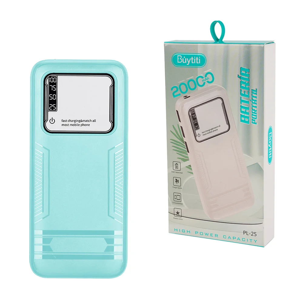 Power bank / batería portátil buytiti con 3 puertos usb, 20000mah, va…