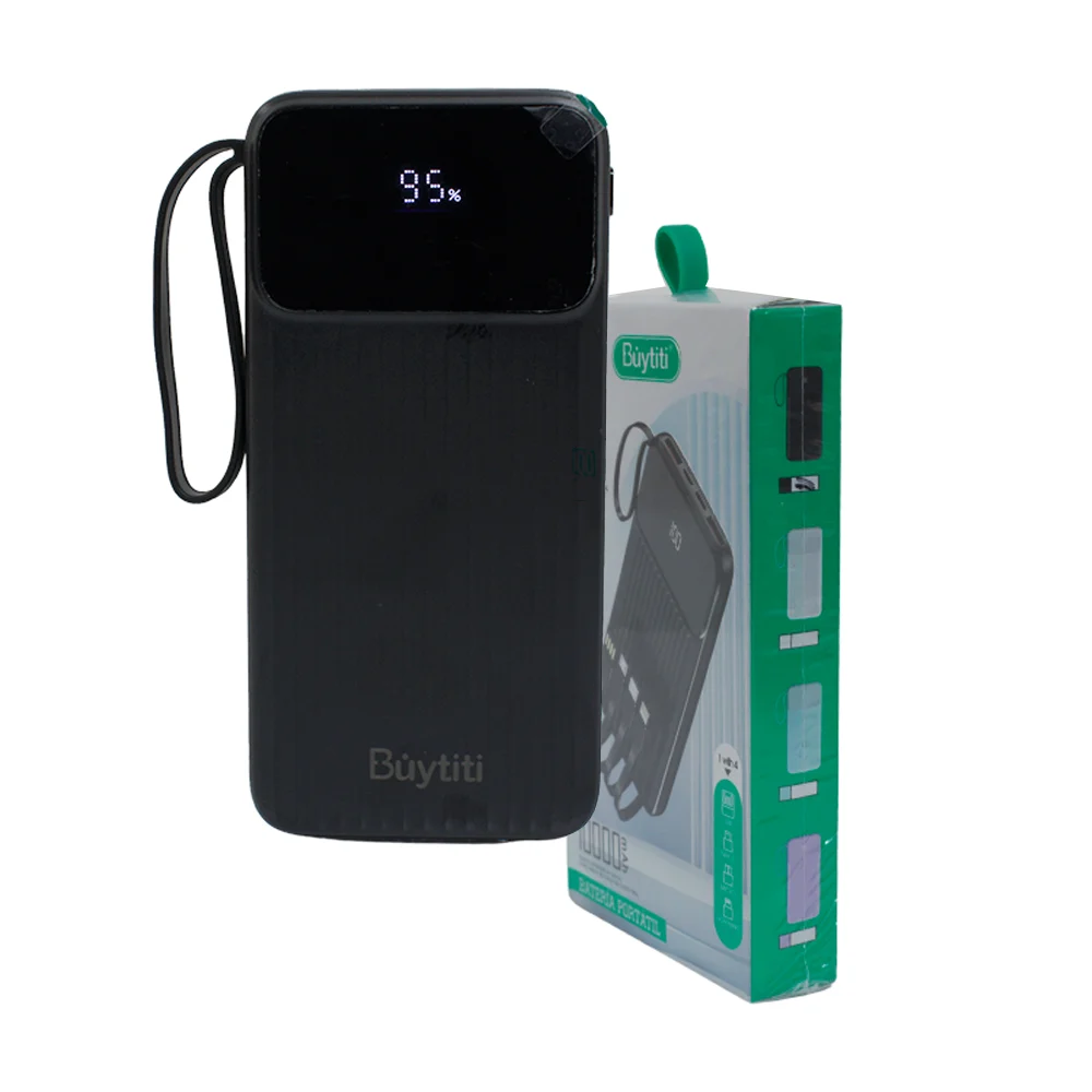 Power bank buytiti con capacidad de 10000mah y cuatro entradas, usb, …