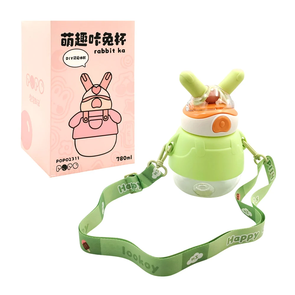 Botella infantil de plástico en forma de conejo capacidad de 780ml co…