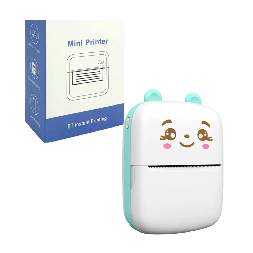 Mini impresora instantánea bluetooth infantil con diseño de animal ka…