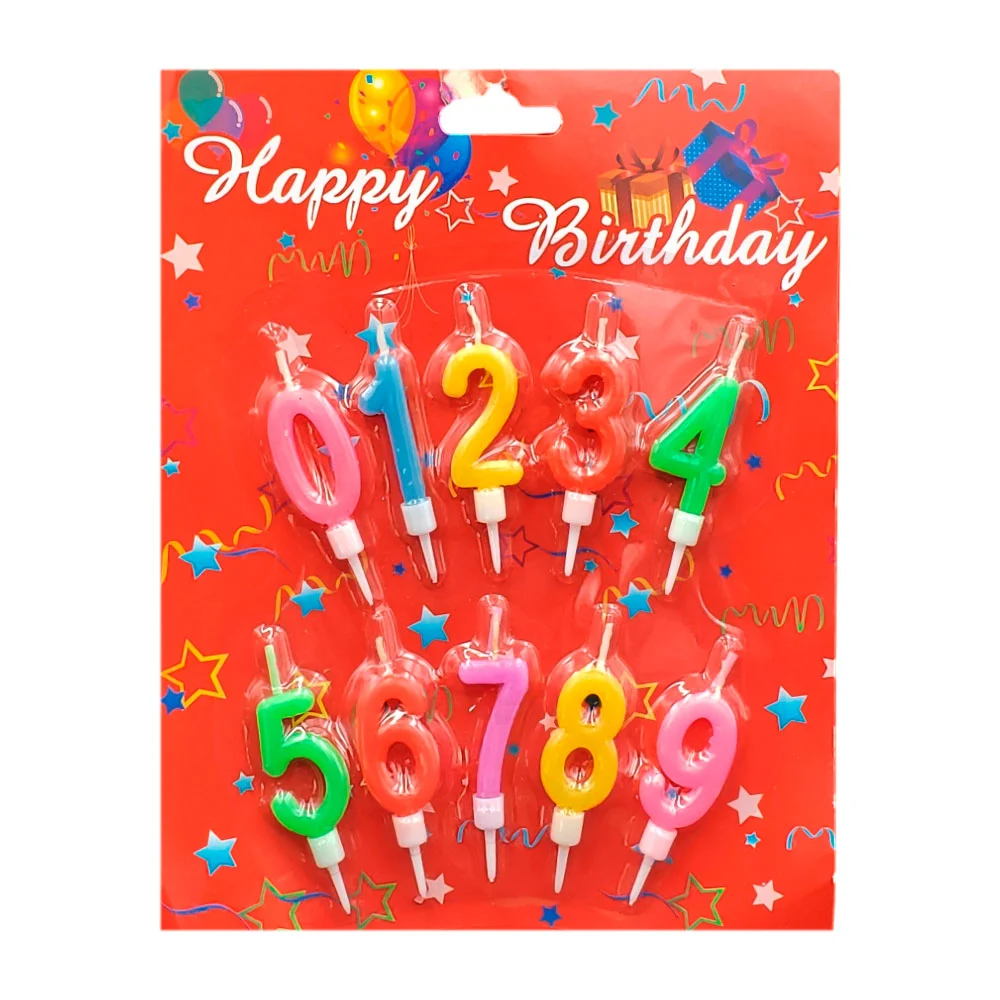 Paquete de velas pequeñas para cumpleaños en forma de números del 0 a…