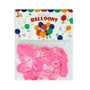 Paquete con 10 globos de látex con temática de baby shower / its girl…