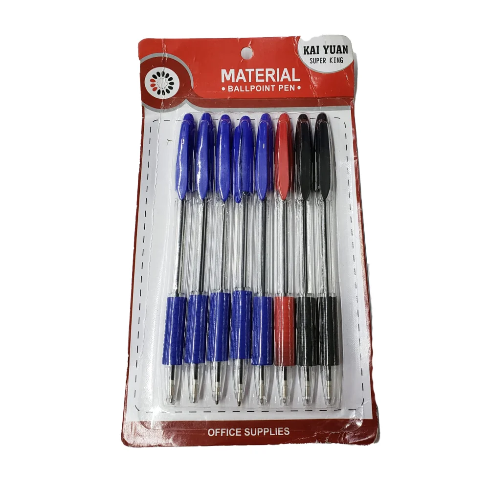 Paquete con 8 plumas bolígrafos de colores / ballpoint pen / kai yuan…
