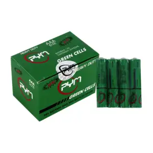 Caja de 24 pzas pilas green cells r03 aaa de 1.5v / heavy duty