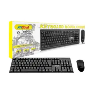 Combo teclado y mouse alámbricos andowl compatible con windows 10 / k…