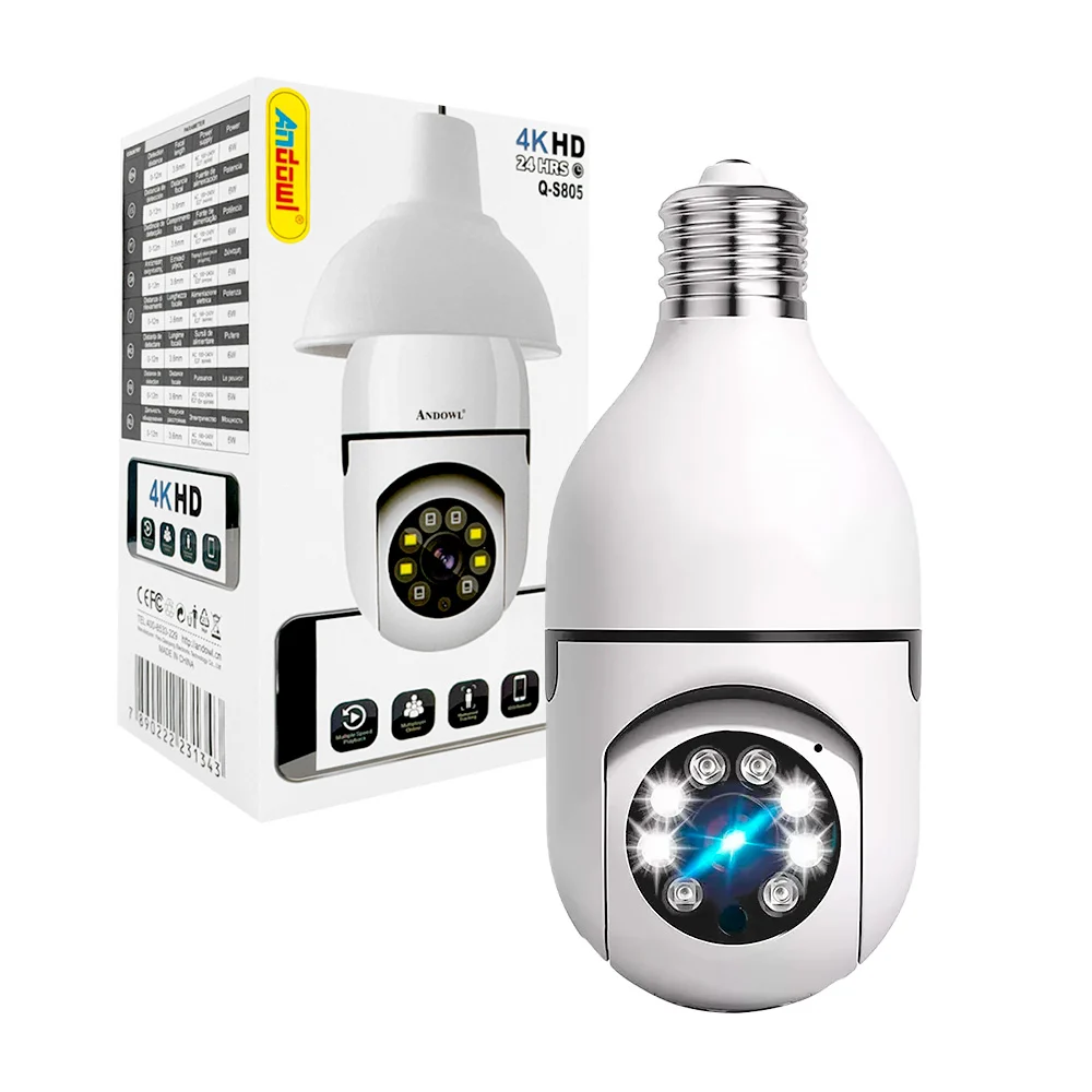 Cámara inteligente de seguridad wifi andowl con puerto tf, longitud d…