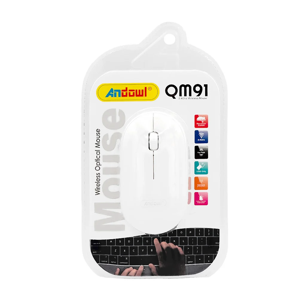 Mouse óptico inalámbrico andowl de alta precisión, 2.4ghz / wireless …
