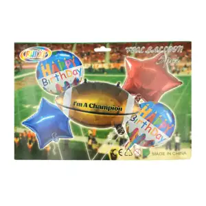 Paquete de 5 globos temáticos, con 2 globos de estrella, 2 globos est…