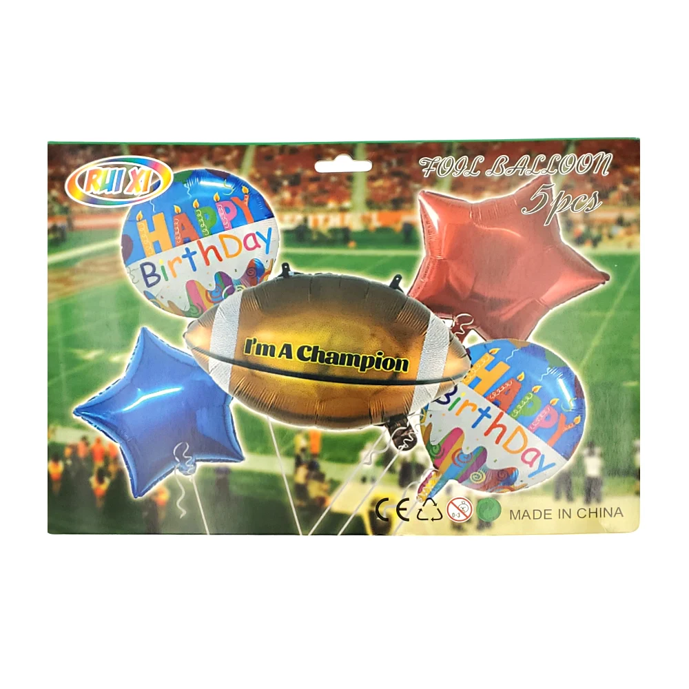 Paquete de 5 globos temáticos, con 2 globos de estrella, 2 globos est…