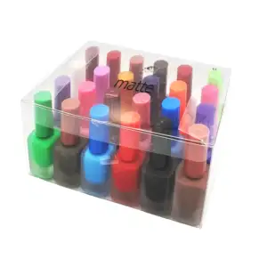 Paquete 24 esmaltes en tono matte para uñas, 8ml, variedad de colores…