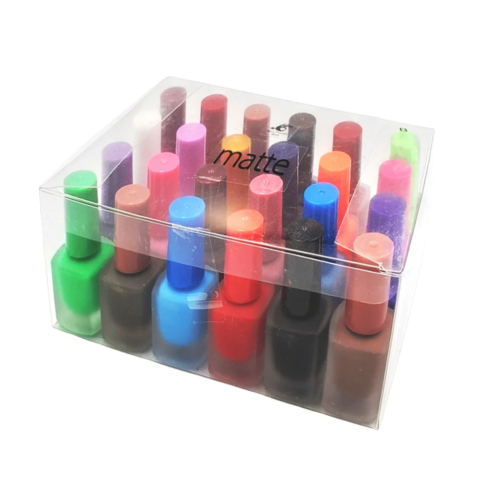 Paquete 24 esmaltes en tono matte para uñas, 8ml, variedad de colores…