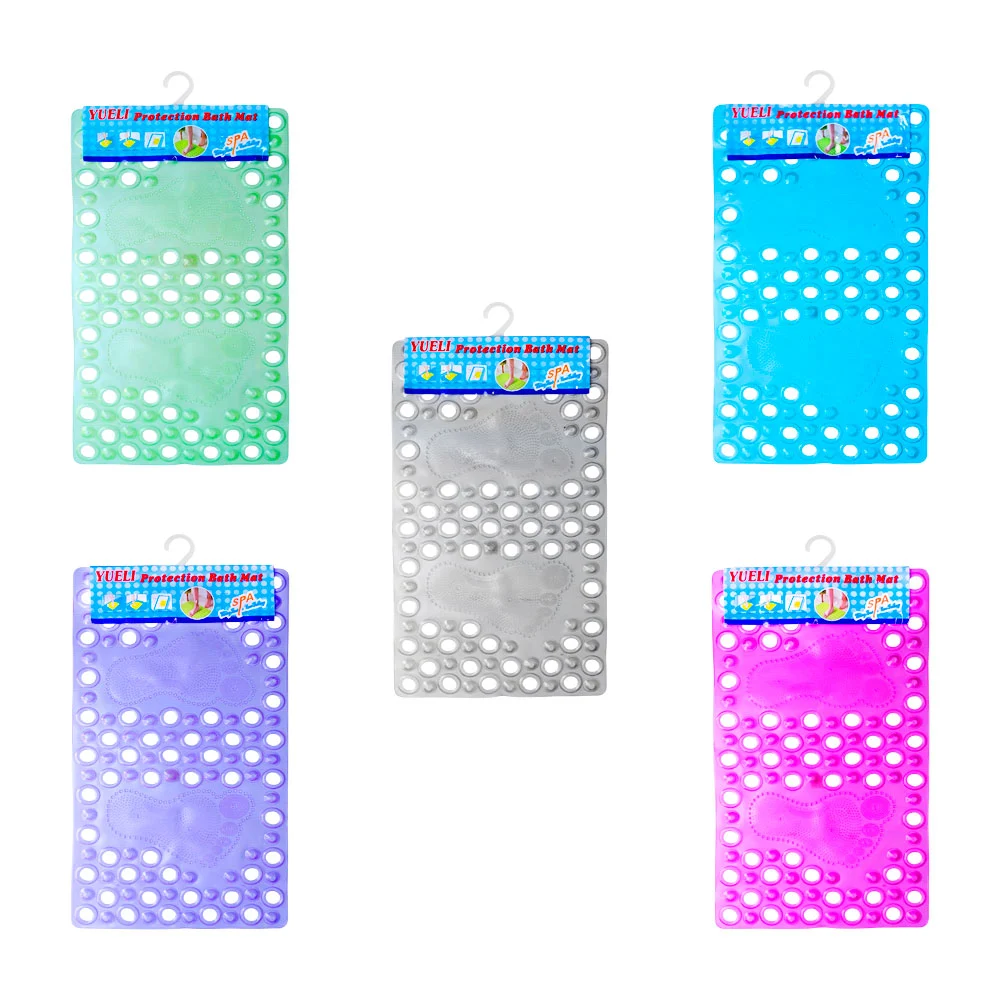 Tapete para baño, de plástico, diseño de pies, variedad de colores / …