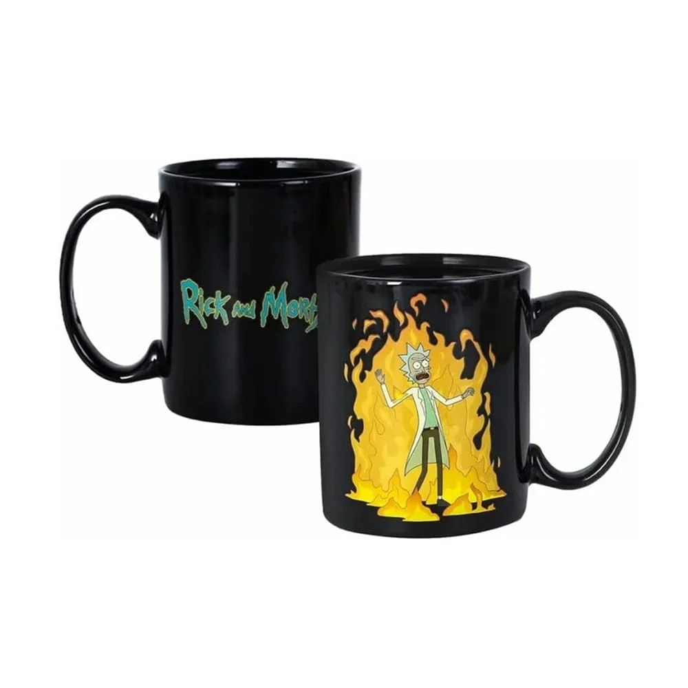 Taza termica edicion limitada de rick and morty con diseño de rick en…