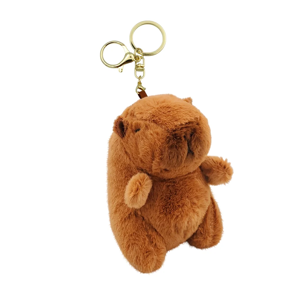 Llavero pequeño de peluche con forma de capibara, variedad de colores…