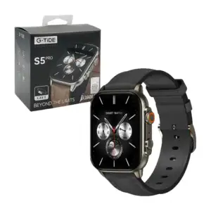 Reloj smartwatch g-tide con pantalla amoled cuadrada, 2 correas inter…