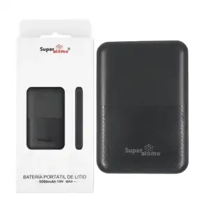 Power bank batería portátil de litio super átomo con 2 puertos usb, e…