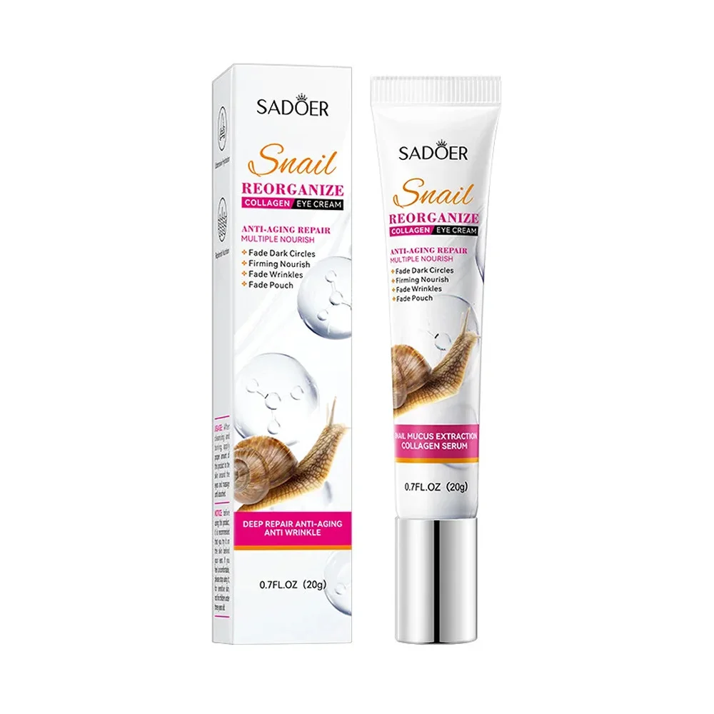 Crema para contorno de ojos sadoer con baba de caracol hidratante par…