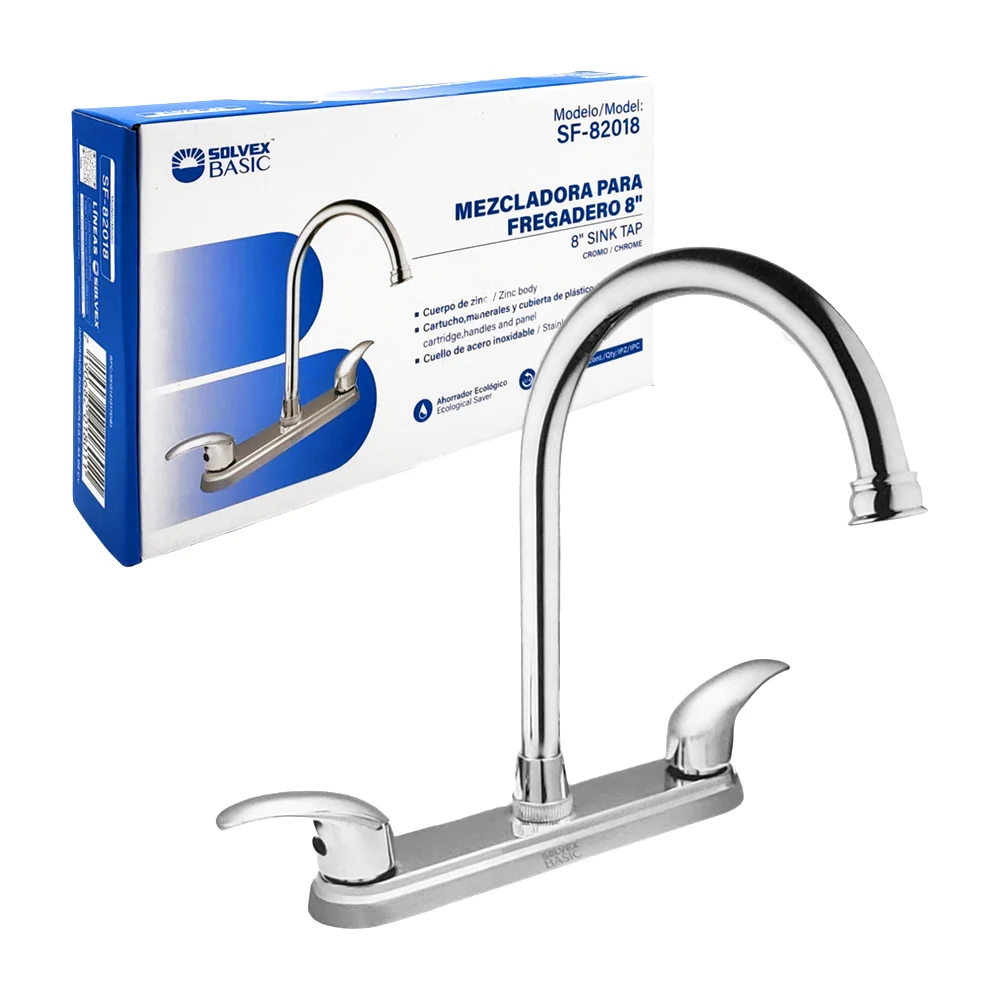 Mezcladora de acero inoxidable para fregadero 8in / sf-82018 / fregad…