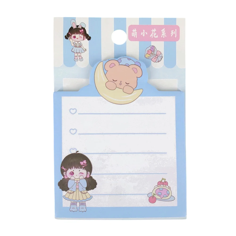 Blíster 30 notas adhesivas - post it 7x11cm con diseño kawaii / sh-85…