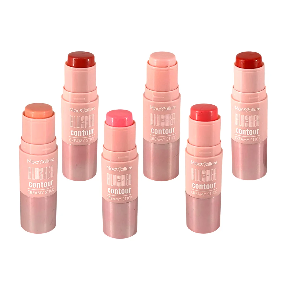 1pza Rubor colorante en barra tono matte y brocha de maquillaje, vari…