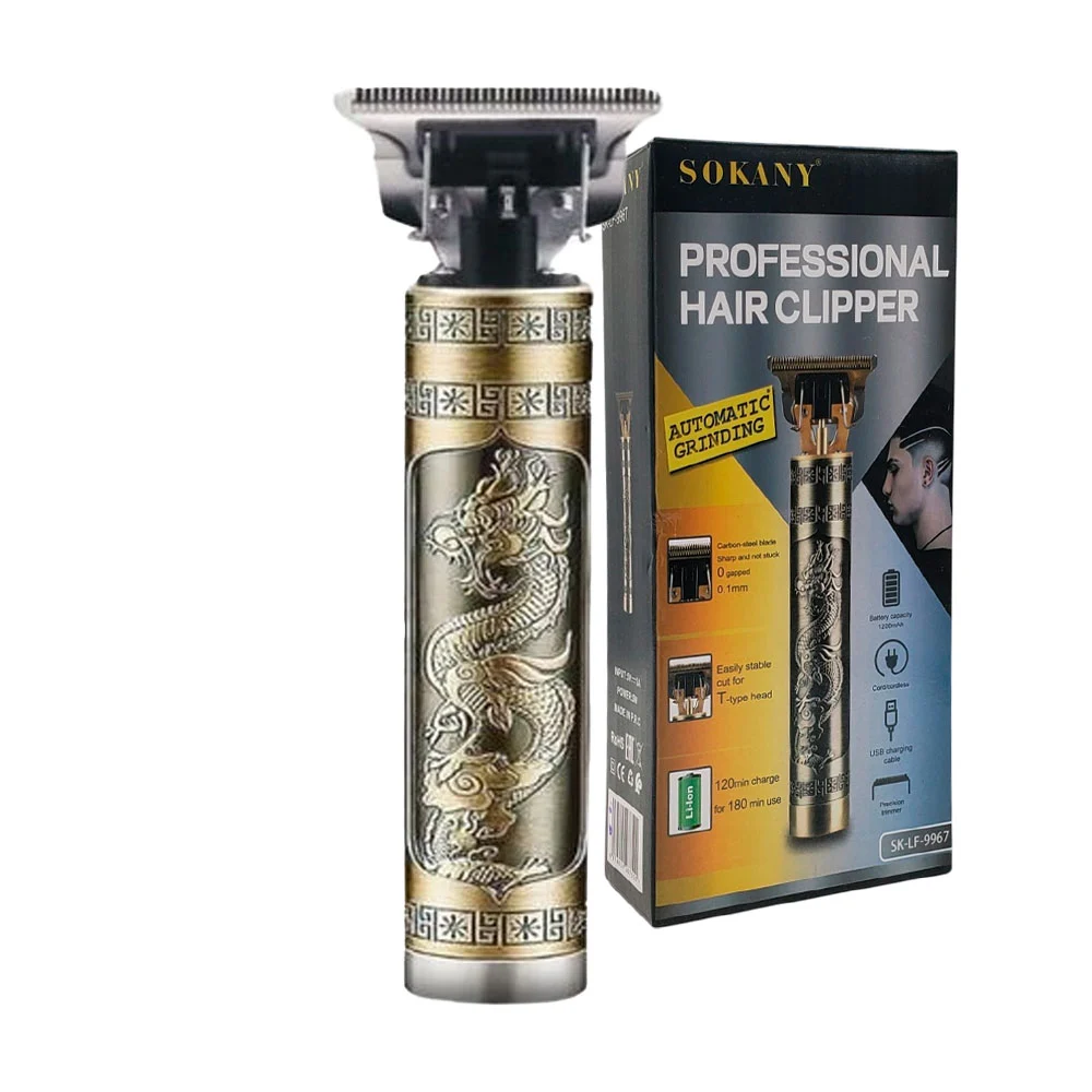 Máquina trimmer inalámbrica con 4 peinetas intercambiables y diseño e…
