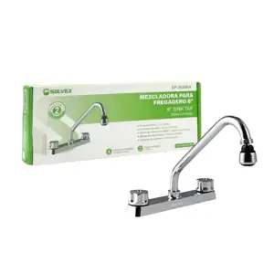 Llave mezcladora solvex de 8 pulgadas con cuello de acero inoxidable …