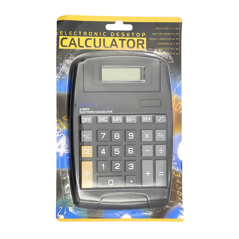 Calculadora grande de plástico con pantalla ajustable, botones grande…