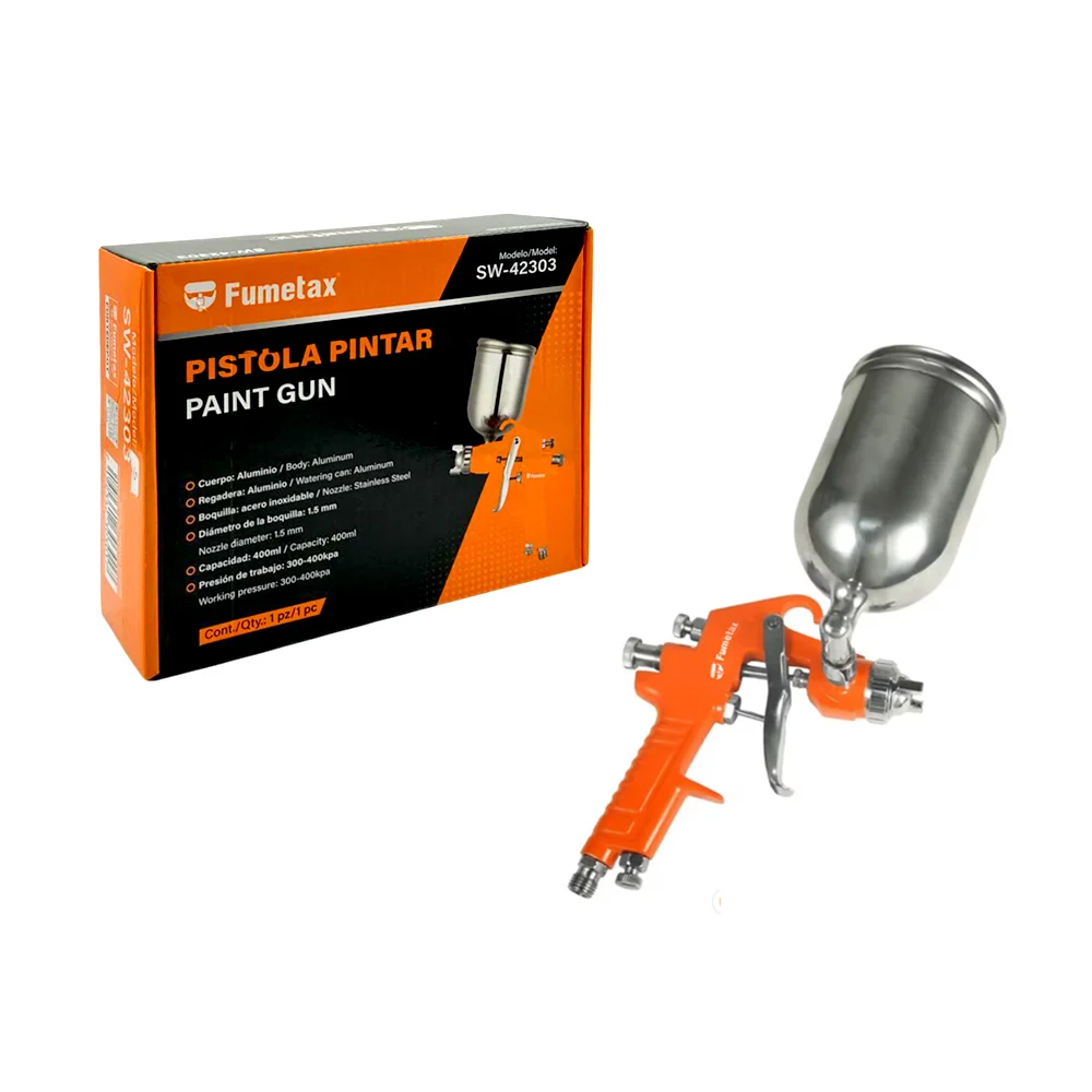Pistola fumetax de aluminio con boquilla de acero inoxidable y capaci…