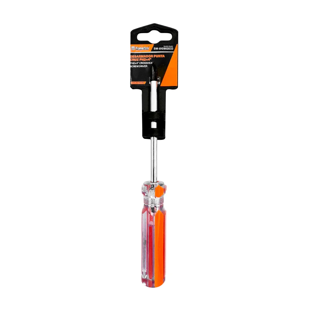 1pza Desarmador con punta de cruz fumetax de ph2x4 pulgadas y mango d…