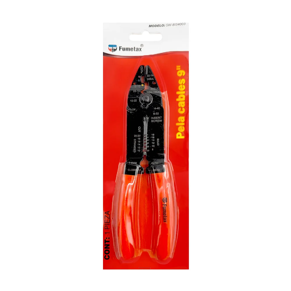 Pinza especial para pelar cables fumetax de 9 pulgadas con mango de p…