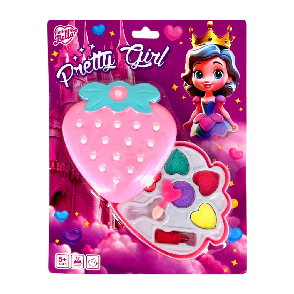 Estuche de maquillaje infantil con diseño en forma de fresa, variedad…