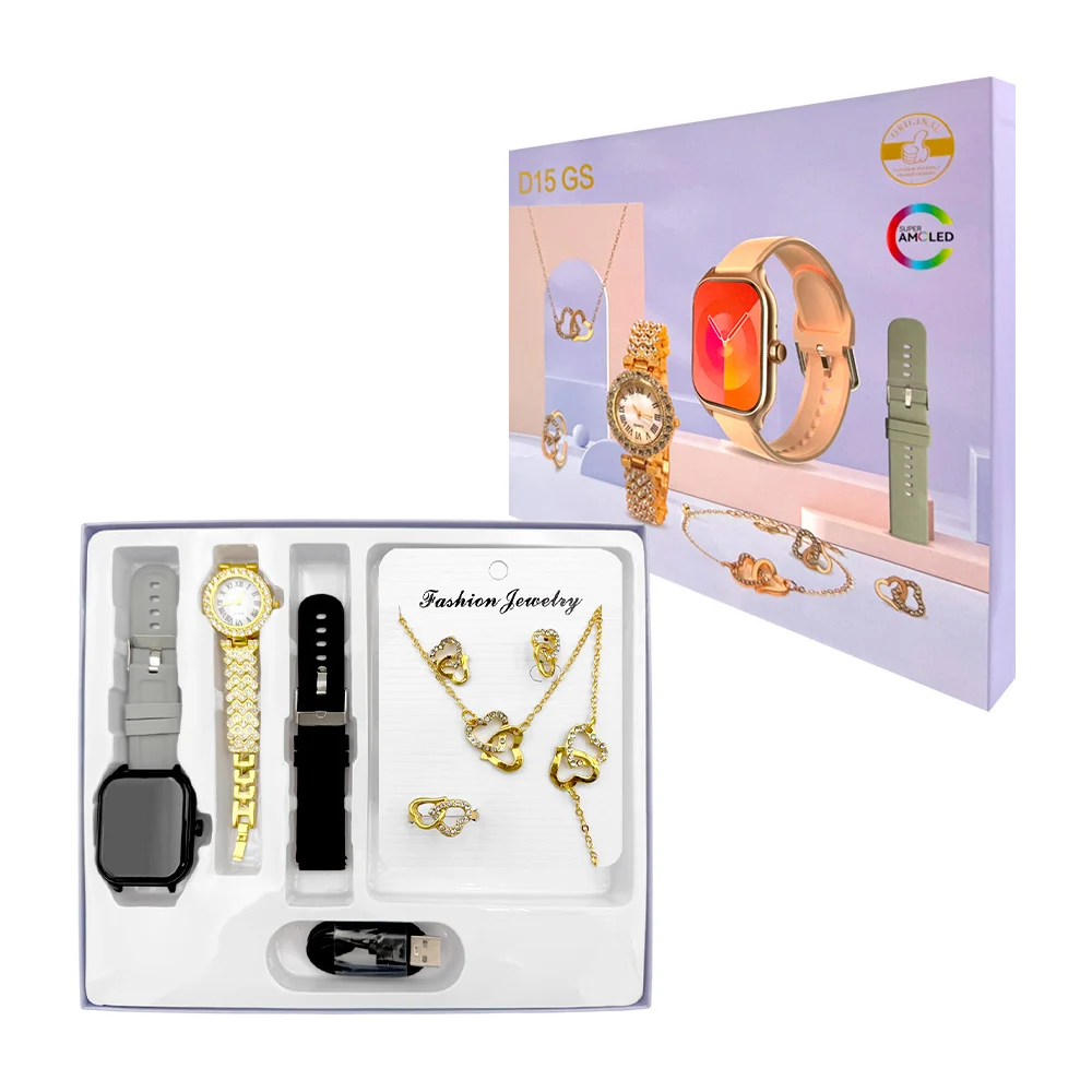 Set de smartwatch multifuncional con correa de goma, reloj de mano y …