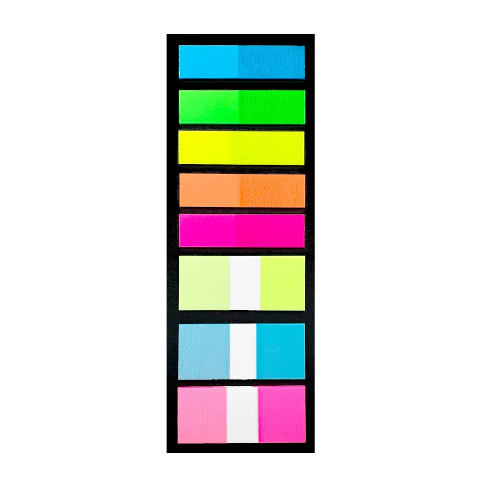 Post it adhesivos rectangulares en color neón paquete con 8 bloques d…