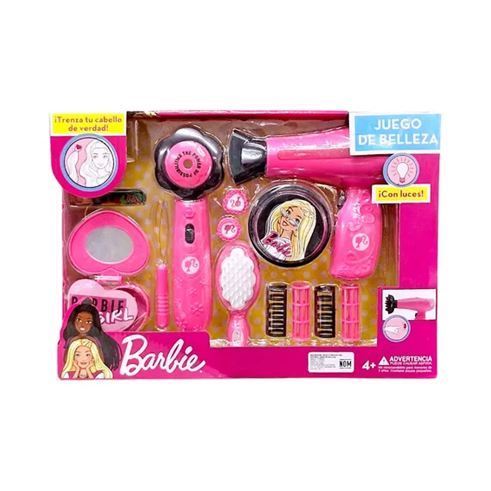 Set de juguete con accesorios de belleza con diseño de barbie / t3787…