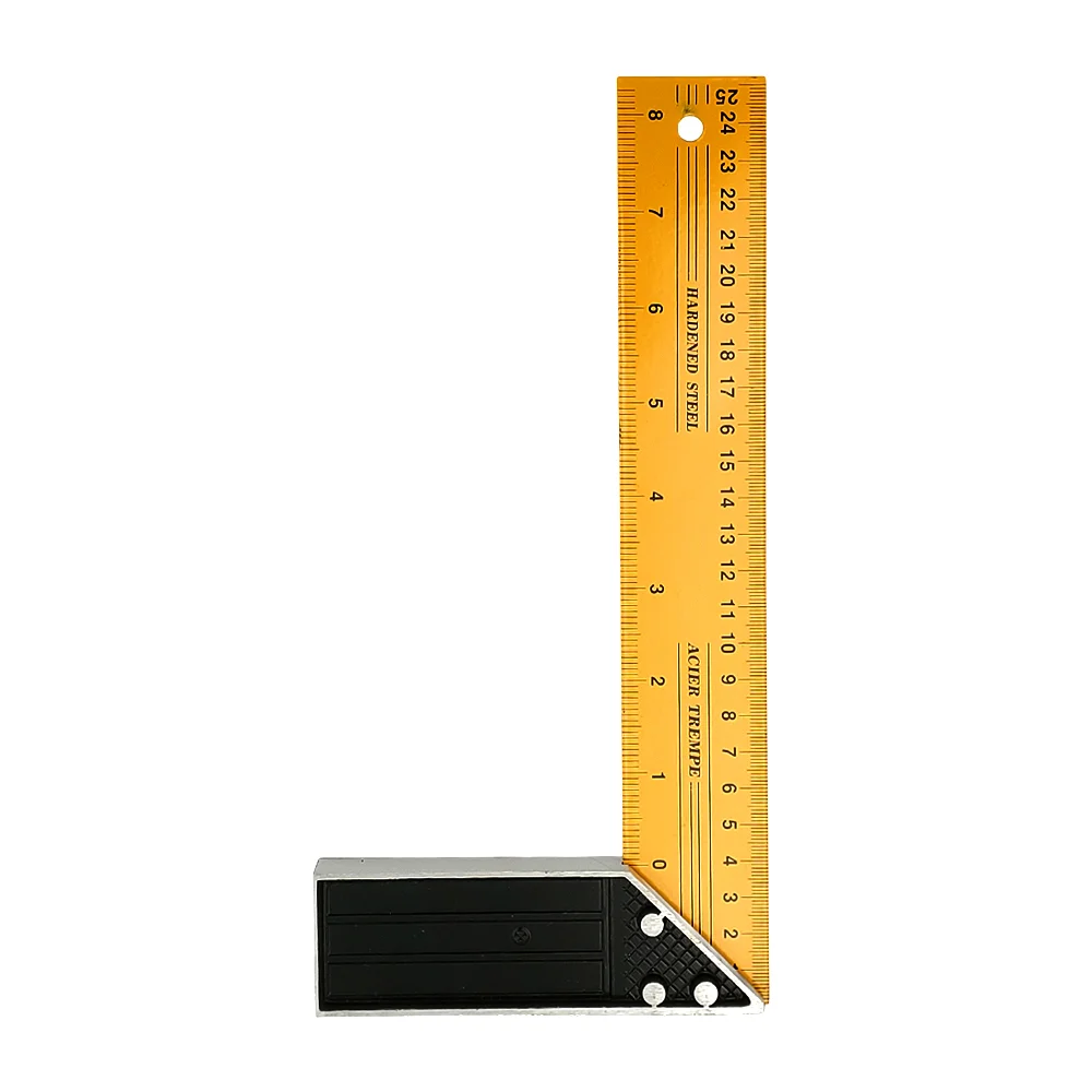 Regla escuadra metálica con ángulo L de 21cm para carpinteria / tl429…