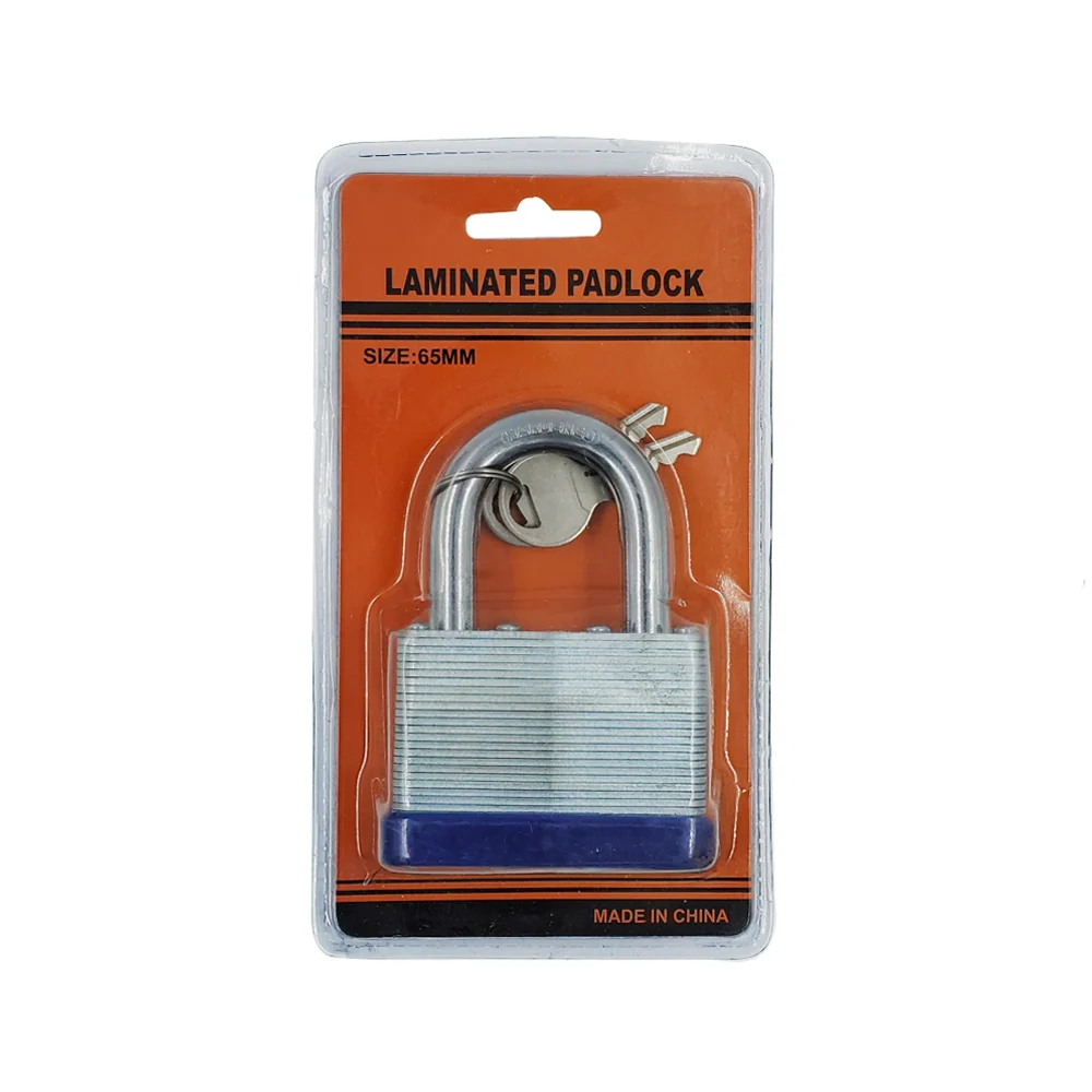 1pza Candado laminado de 65mm con juego de 2 llaves / laminated padlo…