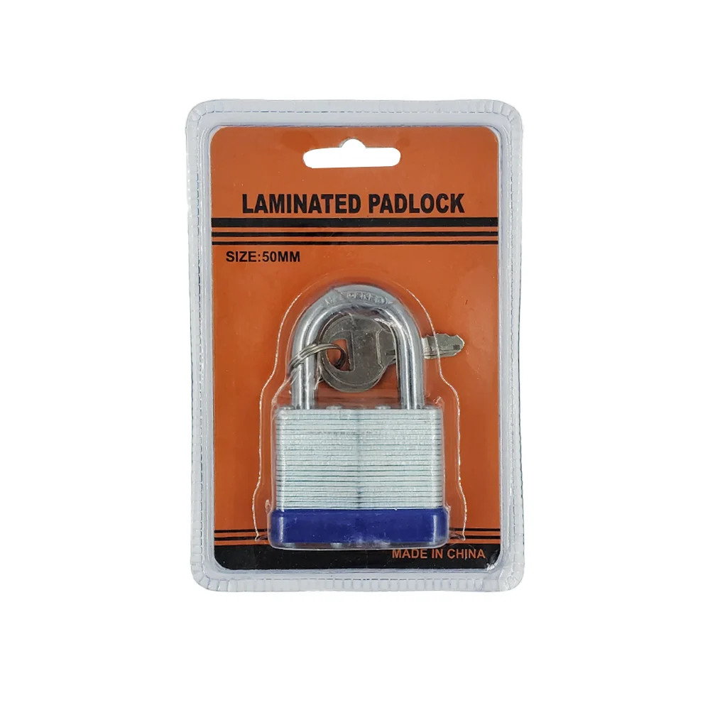 1pza Candado laminado de 50mm con juego de 2 llaves / laminated padlo…