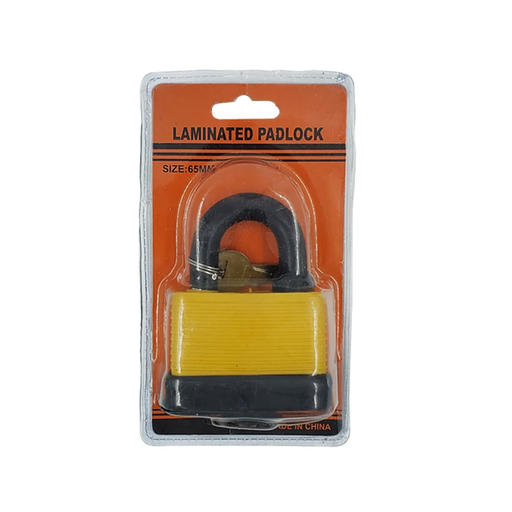 1pza Candado laminado de 65mm con juego de 2 llaves / laminated padlo…