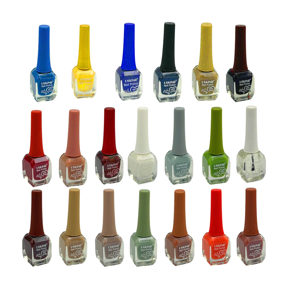 Esmalte lskinr profesional en tono matte o metálico para uñas, varied…