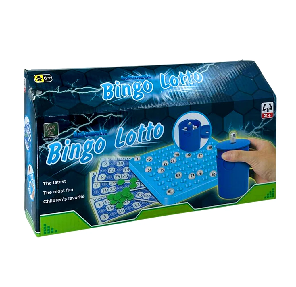 Juego tradicional de mesa pequeño, bingo lotto automático, 139 pzas /…